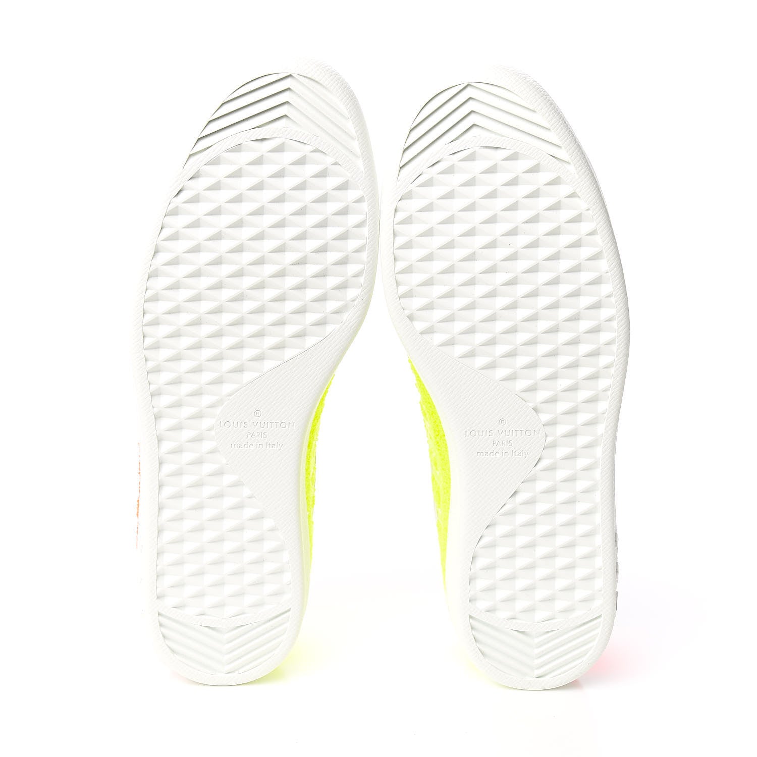 Louis Vuitton Calfskin Luxembourg Sneakers 7 White Orange Yellow 5 of 9