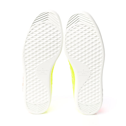 Louis Vuitton Calfskin Luxembourg Sneakers 7 White Orange Yellow 5 of 9