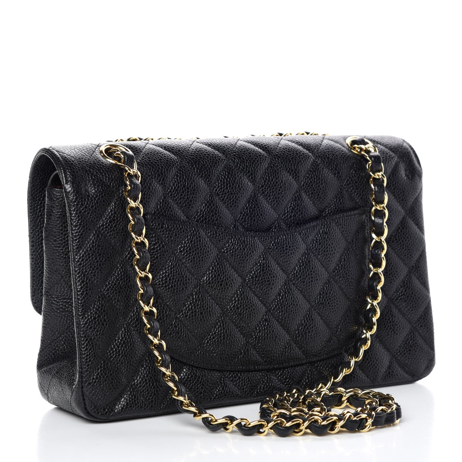 Chanel Caviar Quilted Medium Double Flap Black 3 of 10