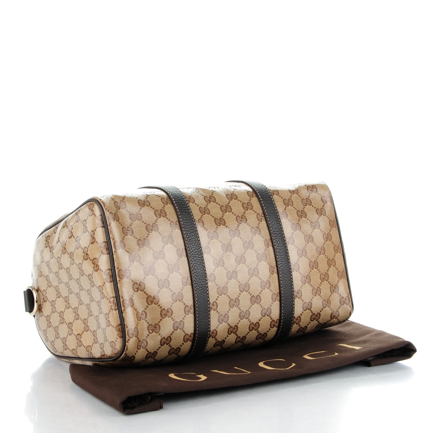 Gucci Crystal Monogram Medium Joy Boston Dark Brown 4 of 7