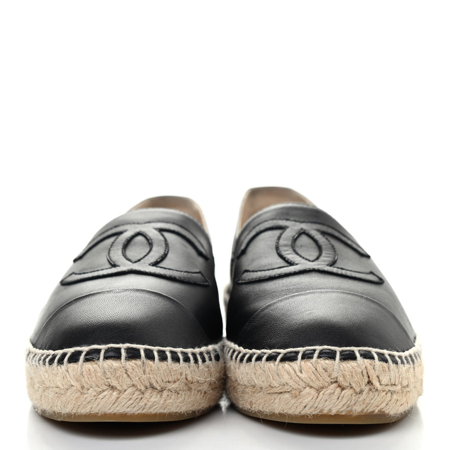Lambskin CC Espadrilles 39 Black