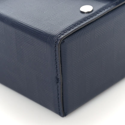 Fendi Vitello King FF Lines Embossed Baguette Soft Trunk Midnight 7 of 7