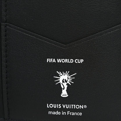 Louis Vuitton X FIFA Grained Calfskin Pocket Organizer Black 5 of 6