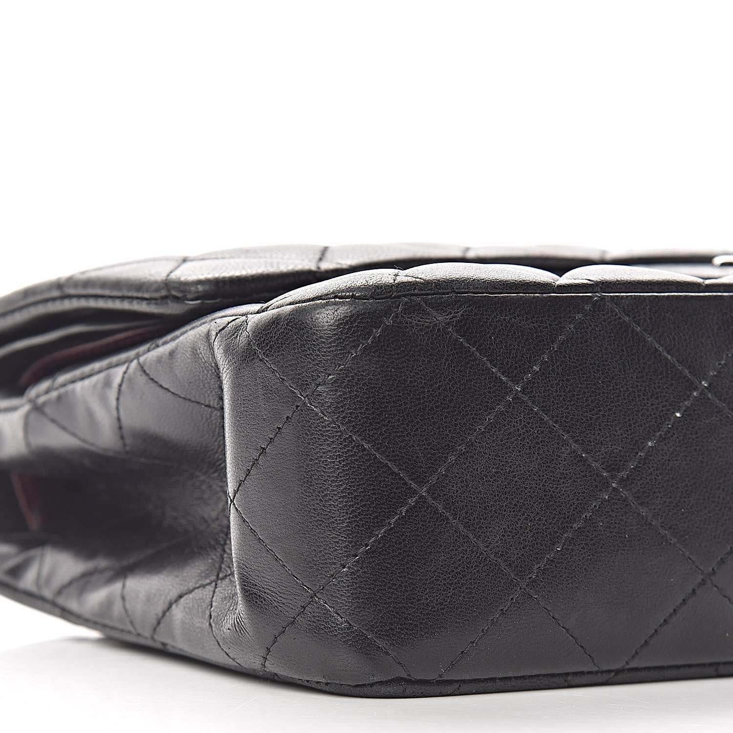 Chanel Lambskin Quilted Medium Double Flap Black 9 of 25