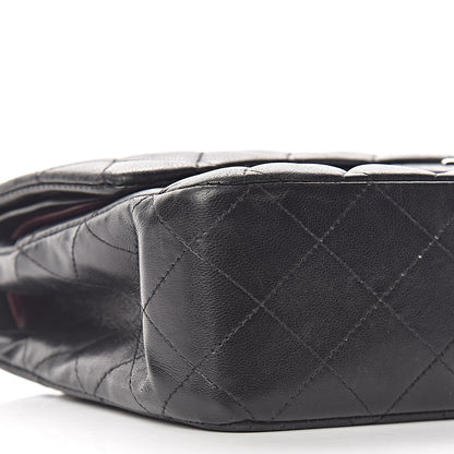 Chanel Lambskin Quilted Medium Double Flap Black 9 of 25