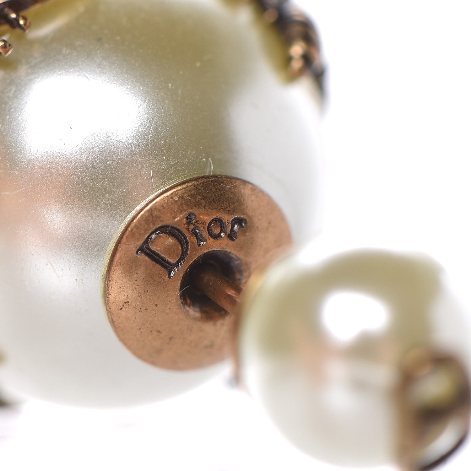 Christian Dior Mise En Dior Tribal Bee Earrings White 3 of 5