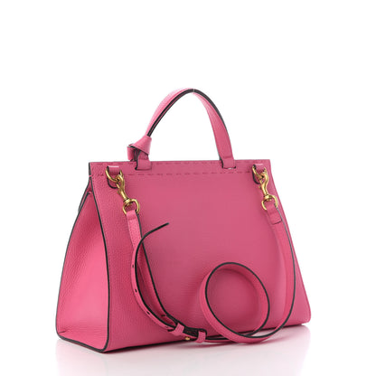 Gucci Calfskin Small GG Marmont Top Handle Bag Pink Tropical Flower 2 of 8