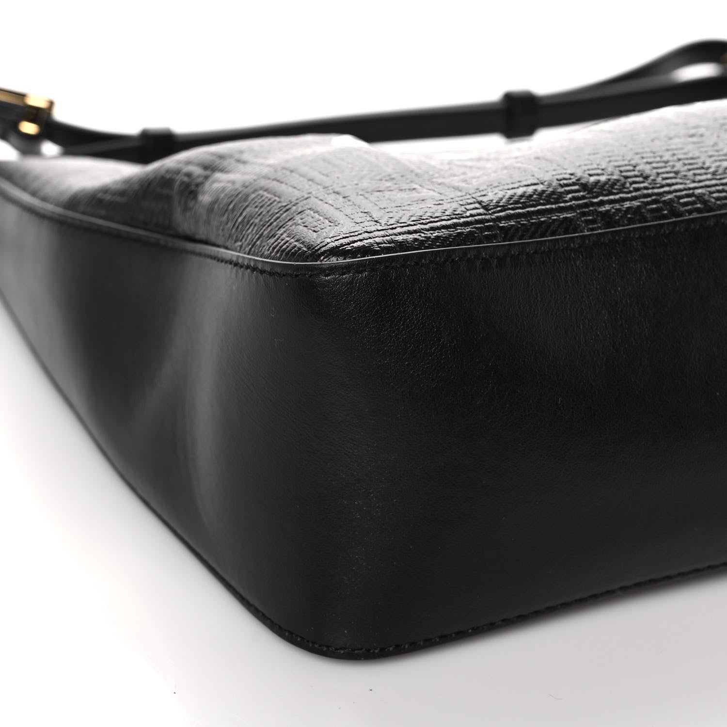 Givenchy Coated Canvas Logo 4G Embossed Small Moon Cut Out Shoulder Bag Black 8 of 10