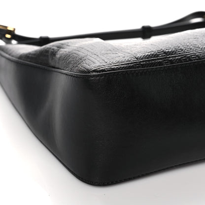 Givenchy Coated Canvas Logo 4G Embossed Small Moon Cut Out Shoulder Bag Black 8 of 10