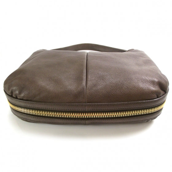Taurillon Zip Hobo Bronze