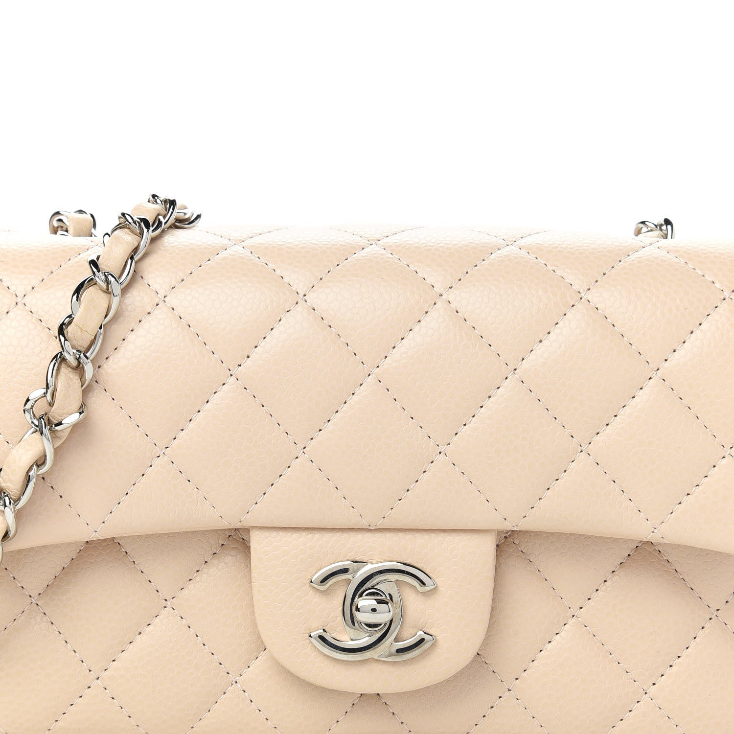Chanel Caviar Quilted Mini Rectangular Flap Light Pink 10 of 11