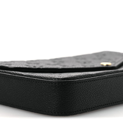Louis Vuitton Empreinte Pochette Felicie Chain Wallet Black 9 of 11