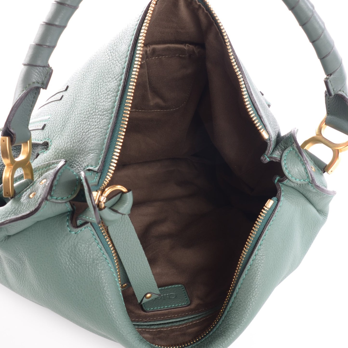 Calfskin Large Marcie Hobo Eucalyptus