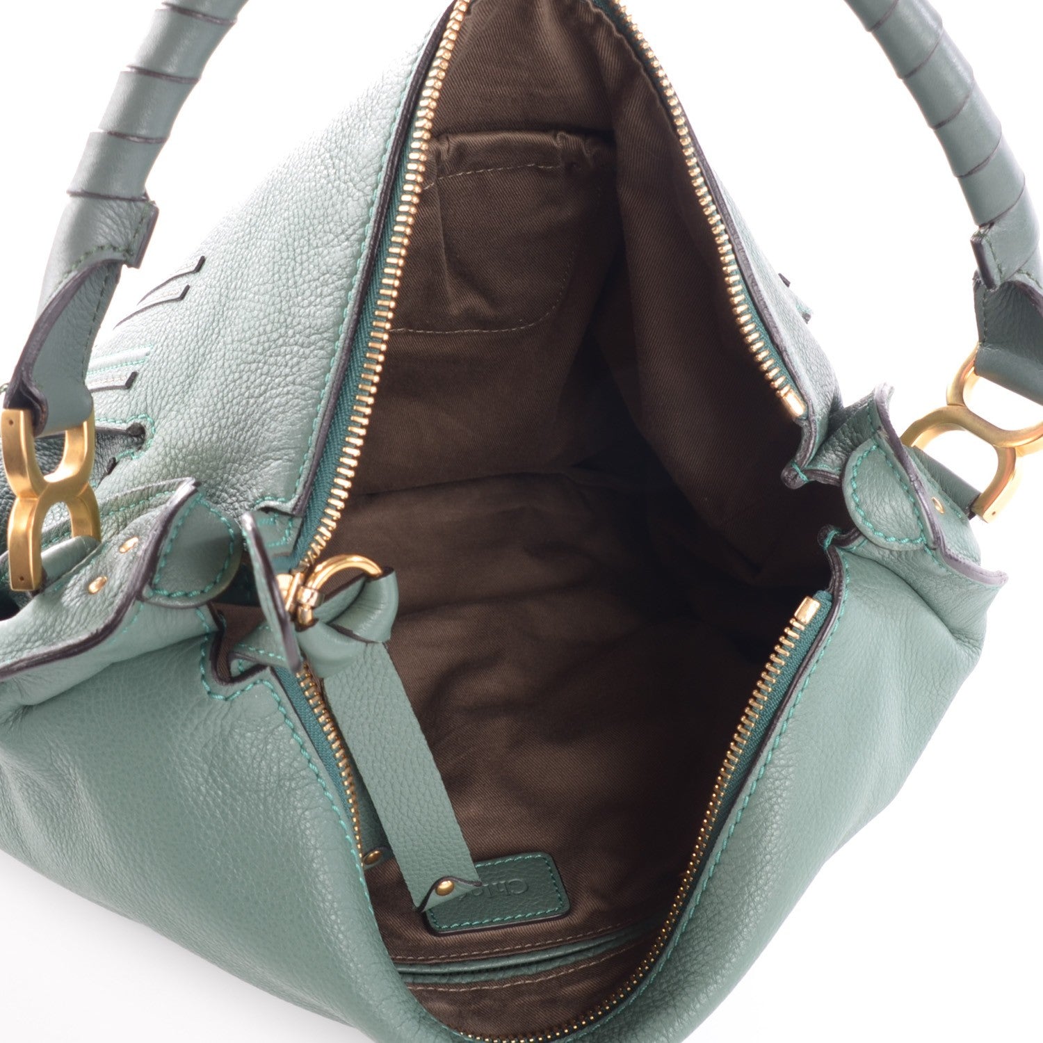 Chloe Calfskin Large Marcie Hobo Eucalyptus 7 of 7