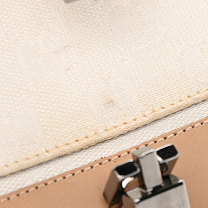 Gucci Monogram Small Jackie O Hobo White Brown 11 of 11