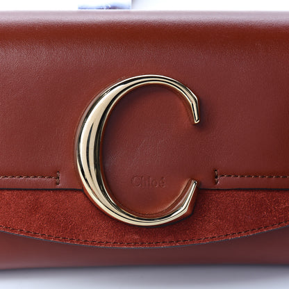 Chloe Calfskin Suede C Belt Bag Sepia Brown 9 of 9