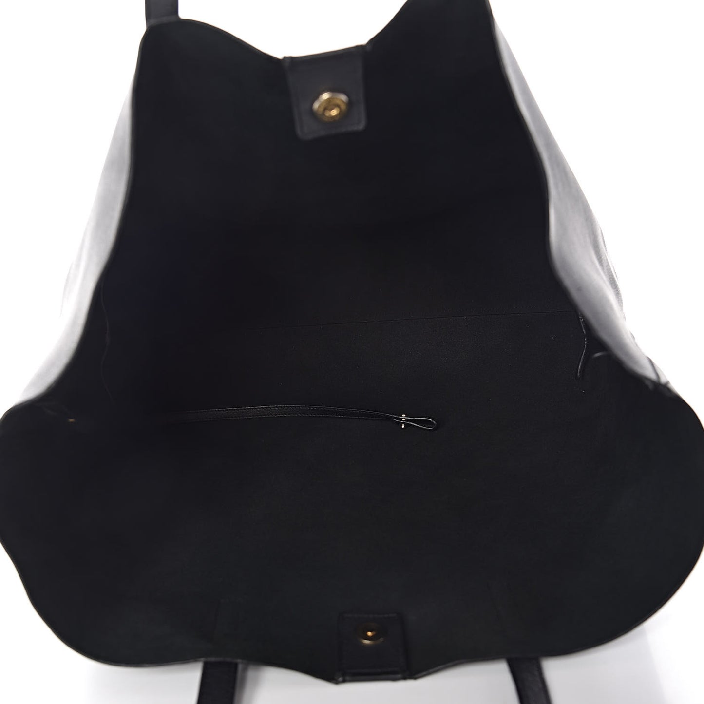Calfskin Large Shopping Tote Black