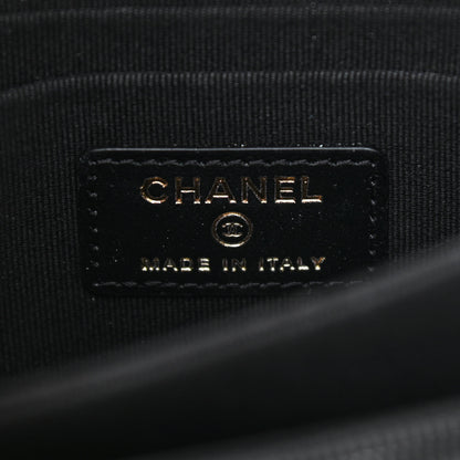 Chanel Calfskin Quilted Mini Maxi Pearls Wallet On Chain WOC Black 6 of 11
