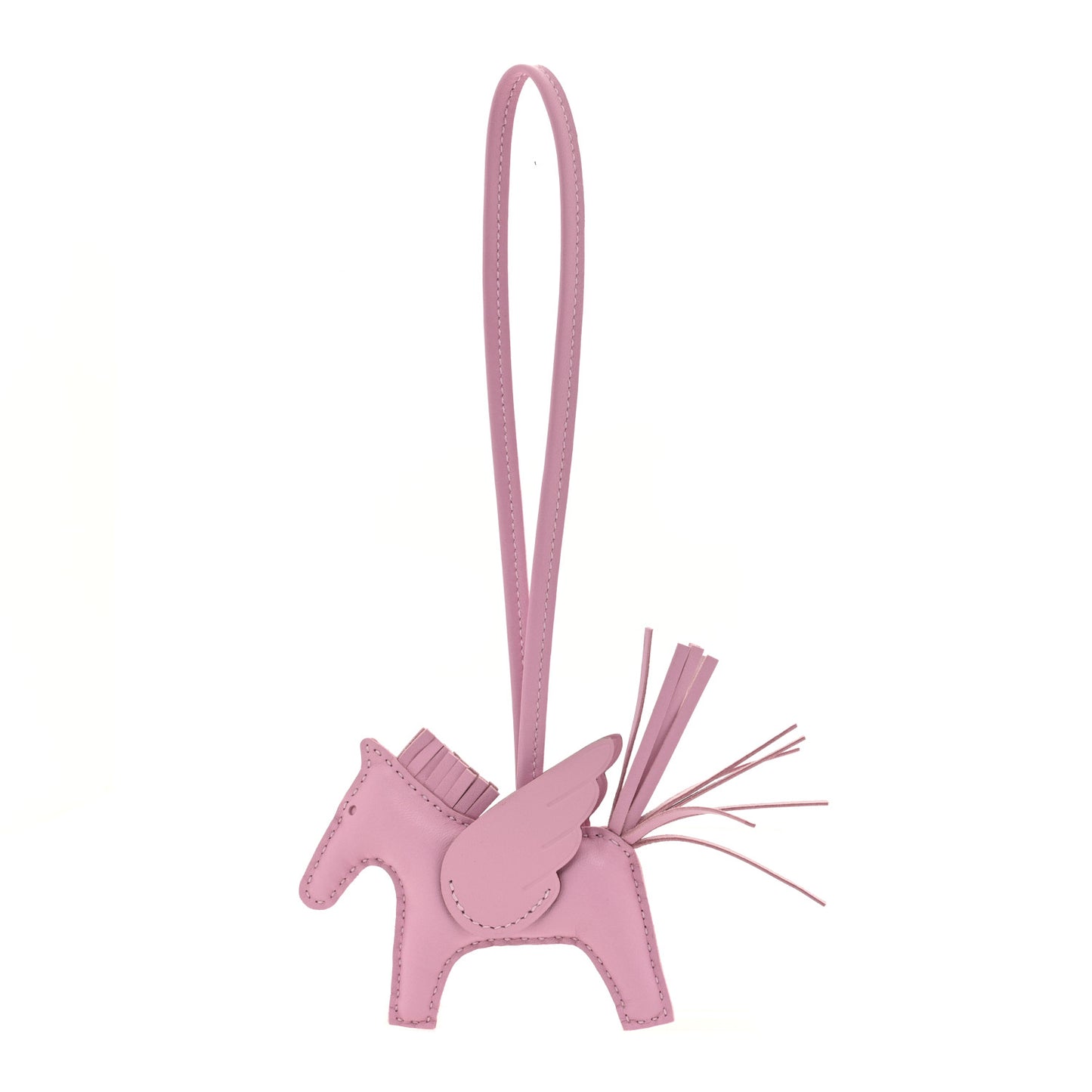 Milo Lambskin Grigri Rodeo Pegase Horse Bag Charm PM Mauve Sylvestre