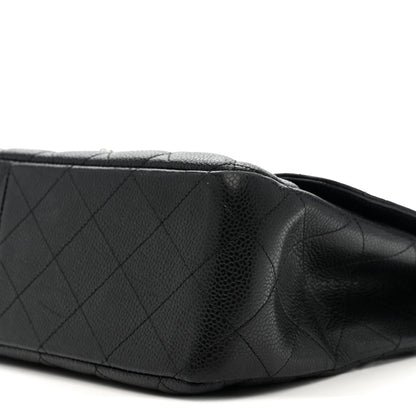 Chanel Caviar Quilted Jumbo Single Flap Black 10 of 10
