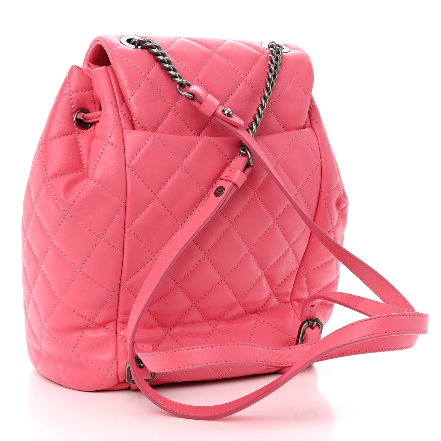 Chanel Lambskin Quilted Daily Supple Backpack Pink 3 of 9