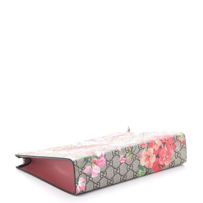 Gucci GG Supreme Monogram Blooms Large Cosmetic Case Beige Multicolor Dry Rose 4 of 8