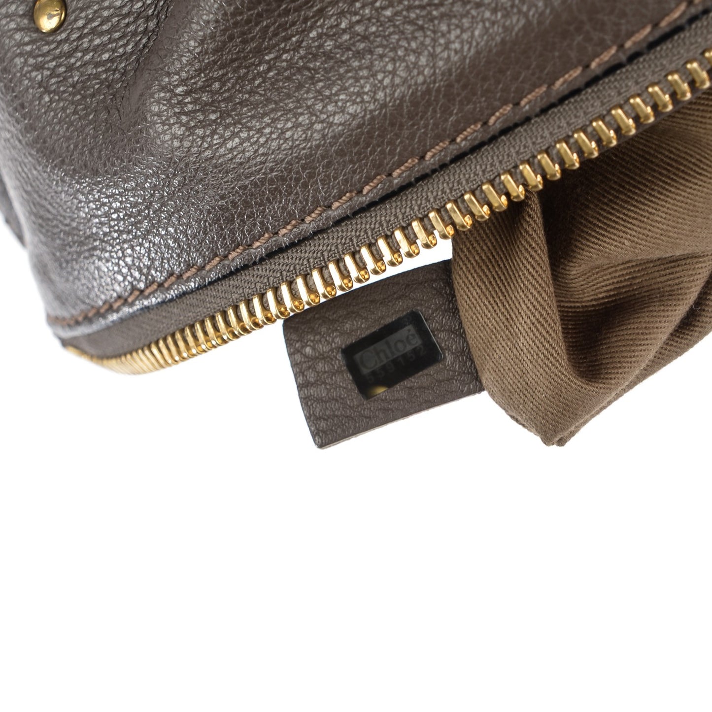 Calfskin Large Marcie Satchel Ash