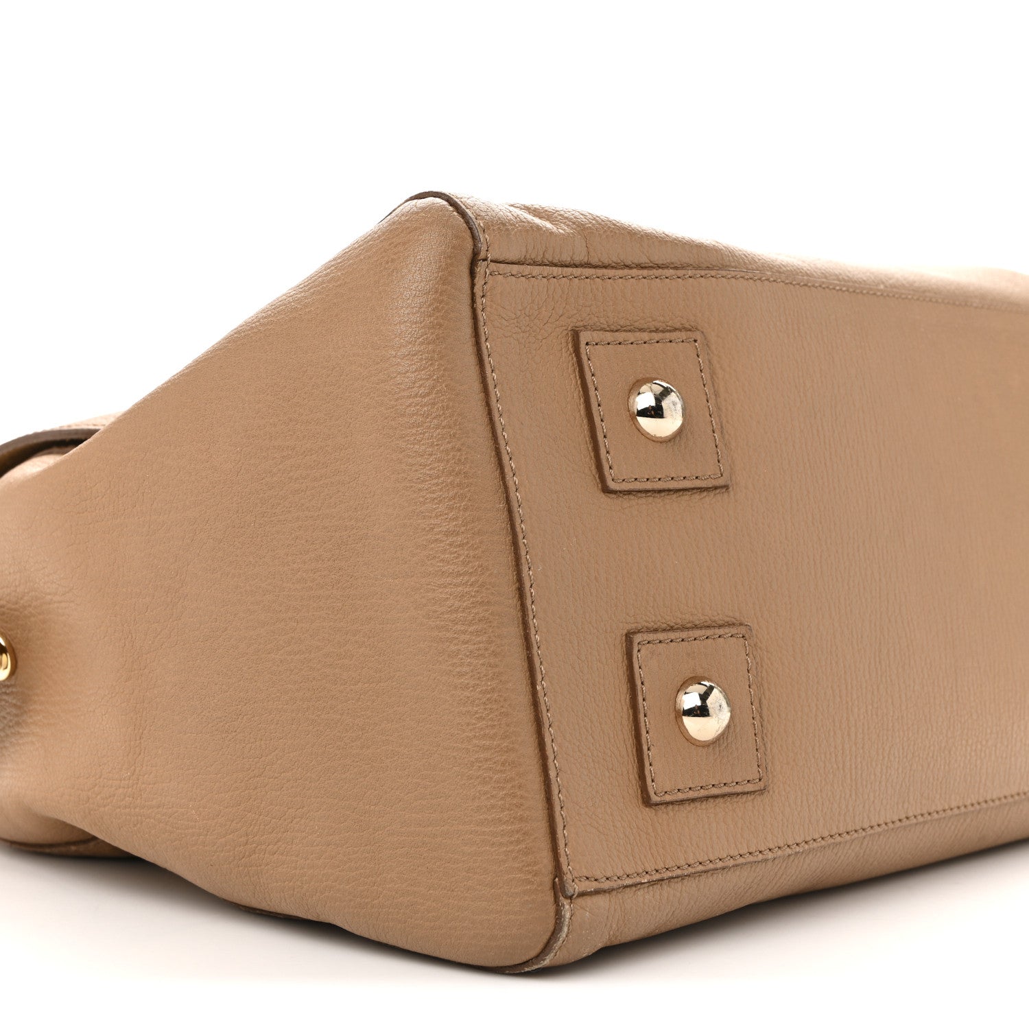 Mulberry Glossy Goatskin Medium Del Rey Satchel Fudge 9 of 16