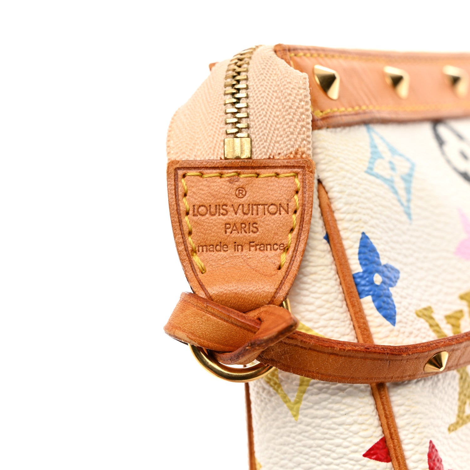 Louis Vuitton LOUIS VUITTON Monogram Multicolor Pochette Accessories White 6 of 10