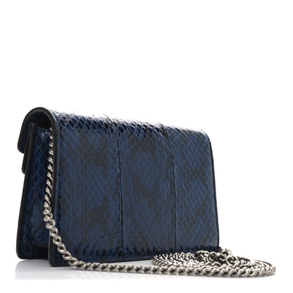 Gucci Snakeskin Super Mini Dionysus Shoulder Bag Blue 3 of 9