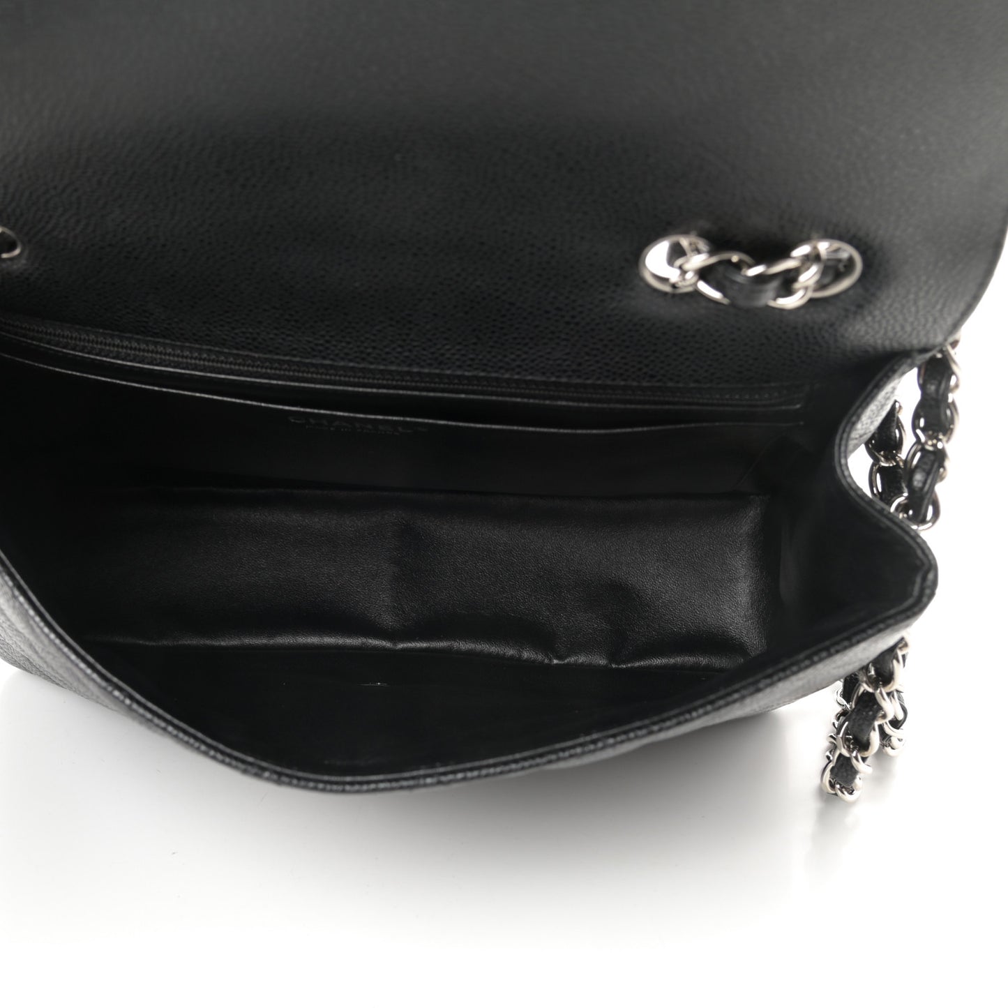 Caviar Quilted Jumbo Single Flap Black
