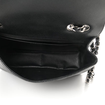 Chanel Caviar Quilted Jumbo Single Flap Black 5 of 11