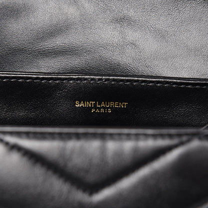 Saint Laurent Calfskin Y Quilted Monogram Toy Loulou Crossbody Bag Black 6 of 9
