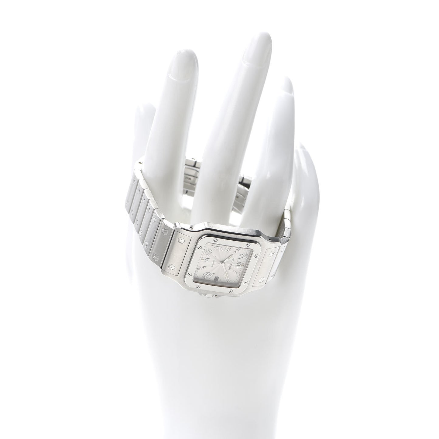 Stainless Steel 29mm Santos De Cartier Galbee Automatic Watch