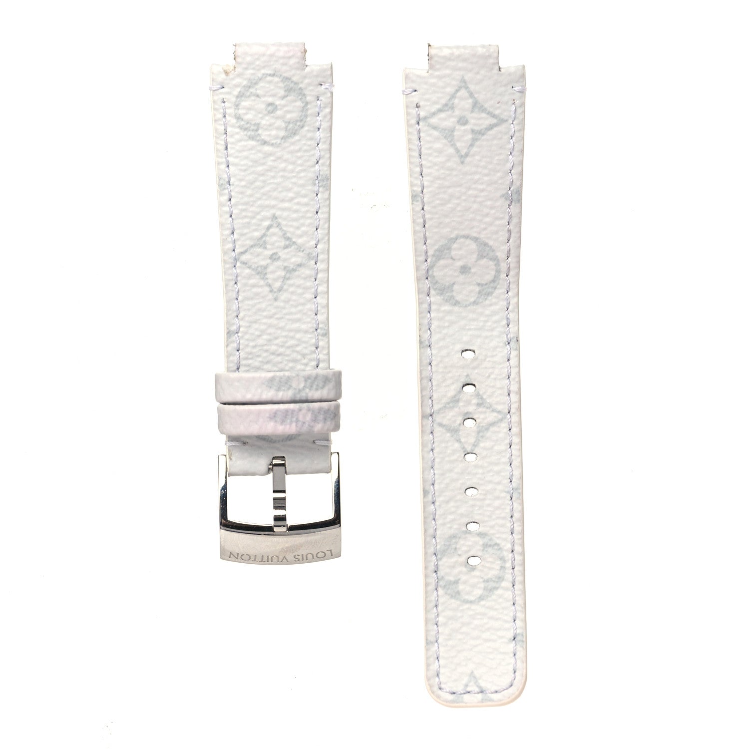 Louis Vuitton Monogram Tambour Watch Strap White 1 of 5