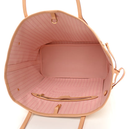Louis Vuitton Damier Azur Neo Neverfull MM Rose Ballerine 6 of 11