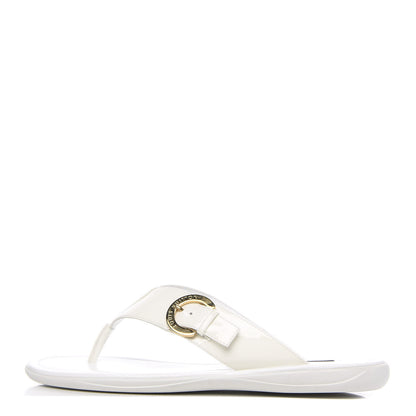 Louis Vuitton Calfskin Kiwi Sandals 40 White 1 of 9