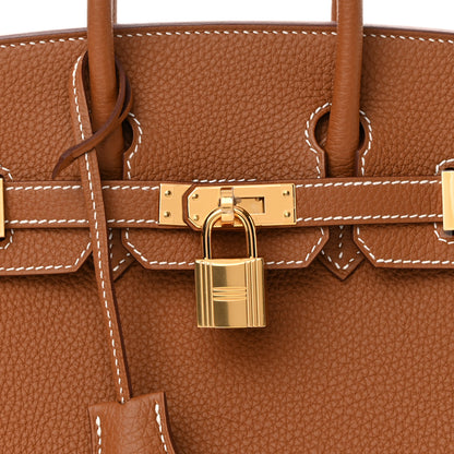 Hermes Togo Birkin 25 Gold 8 of 11