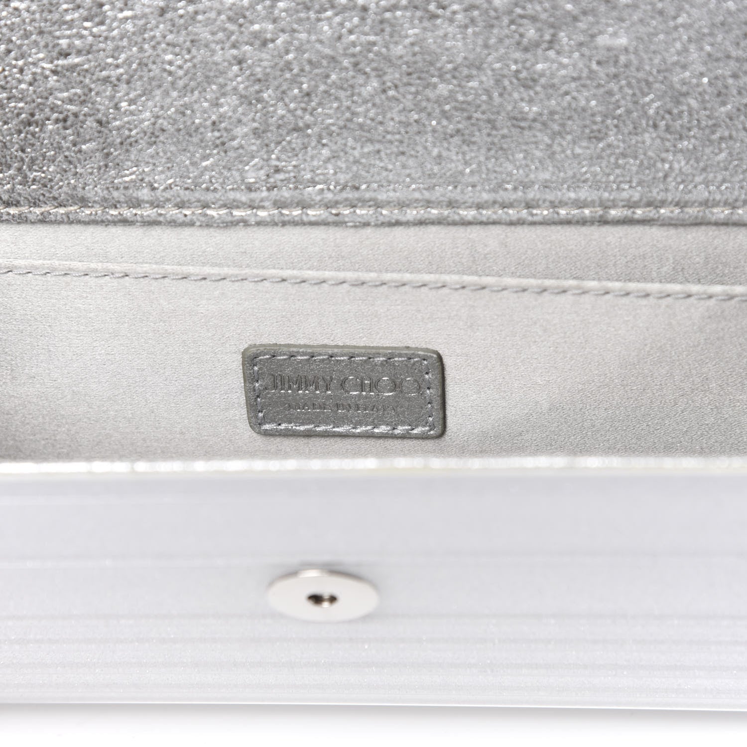 Jimmy Choo Acrylic Glitter Sweetie Clutch White 6 of 8