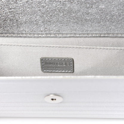 Jimmy Choo Acrylic Glitter Sweetie Clutch White 6 of 8
