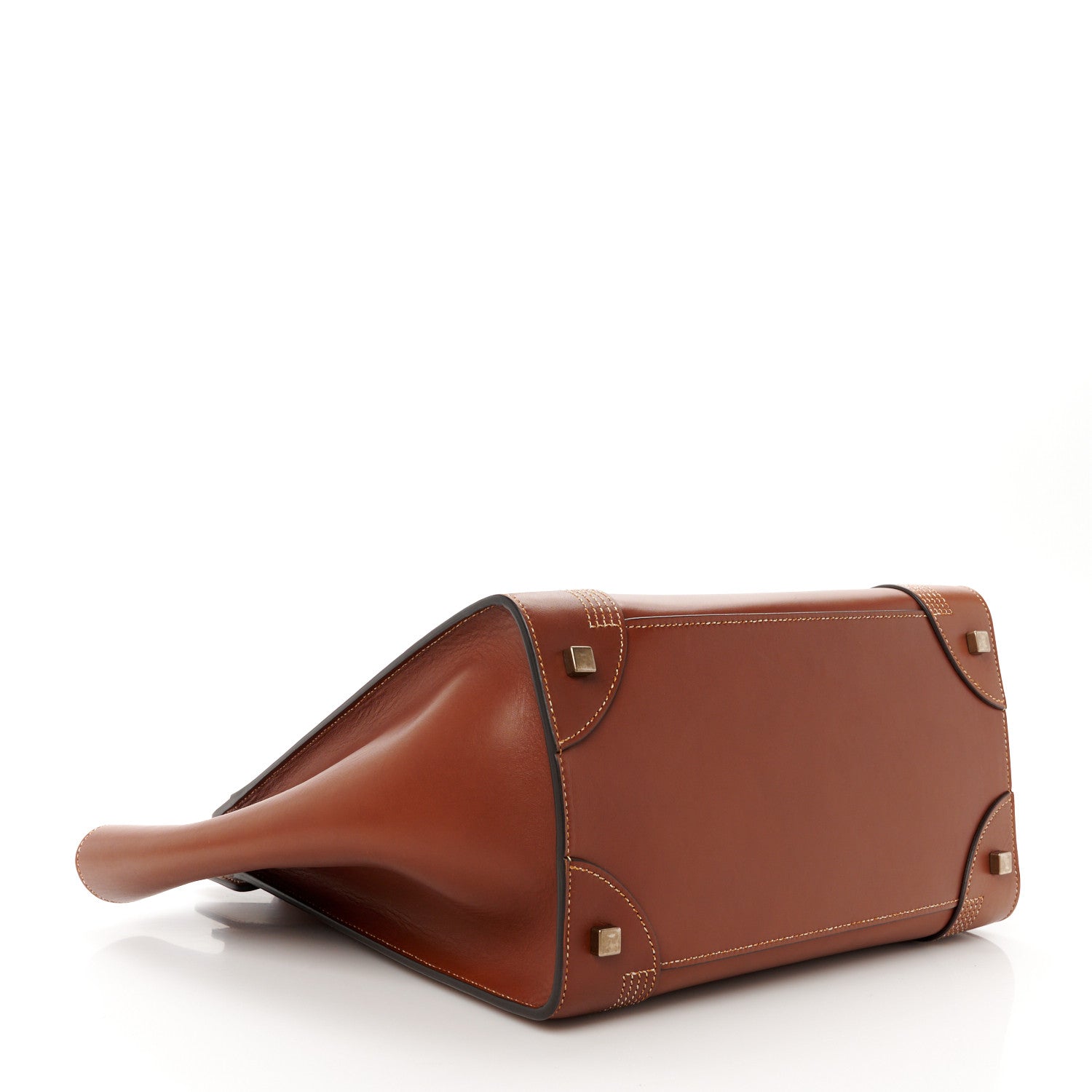 Celine Baby Calfskin Mini Luggage Havana 4 of 10