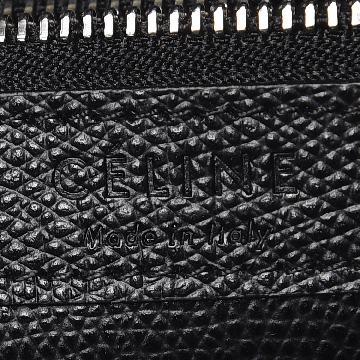 Celine Grained Calfskin Small Vertical Cabas Black 8 of 11