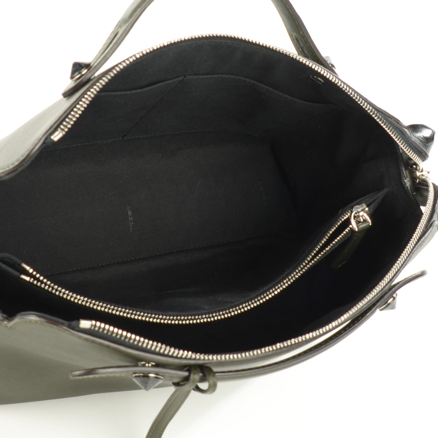 Vitello Dolce Croc Tail Large By The Way Boston Bag Verde Prato Black