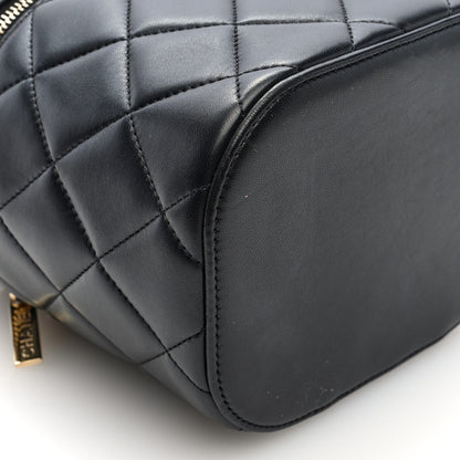 Chanel Lambskin Quilted Trendy Vanity Case Black 9 of 10