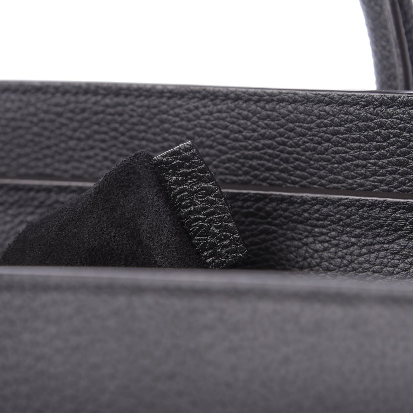 Drummed Calfskin Mini Luggage Black