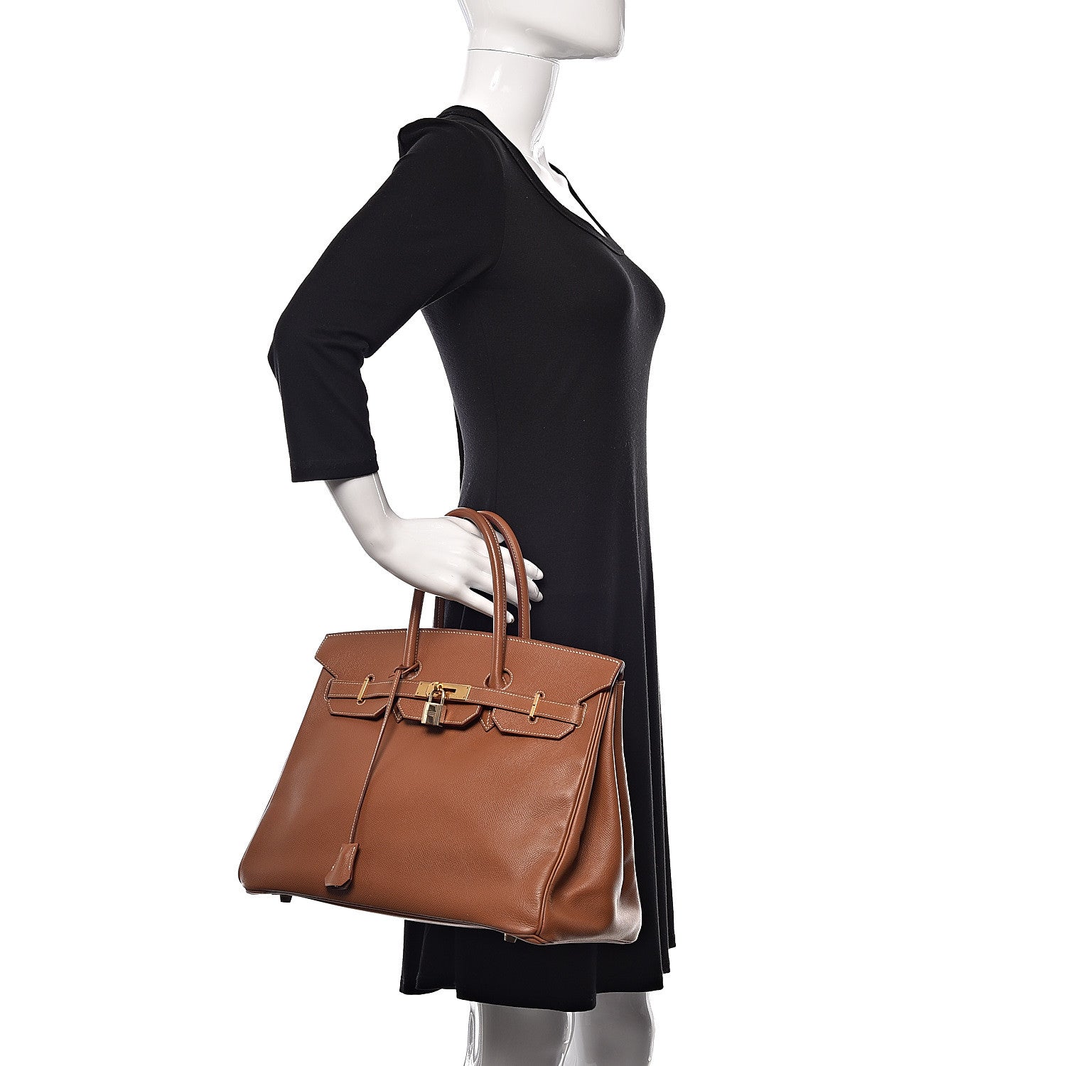 Hermes Courchevel Birkin 35 Gold 2 of 49