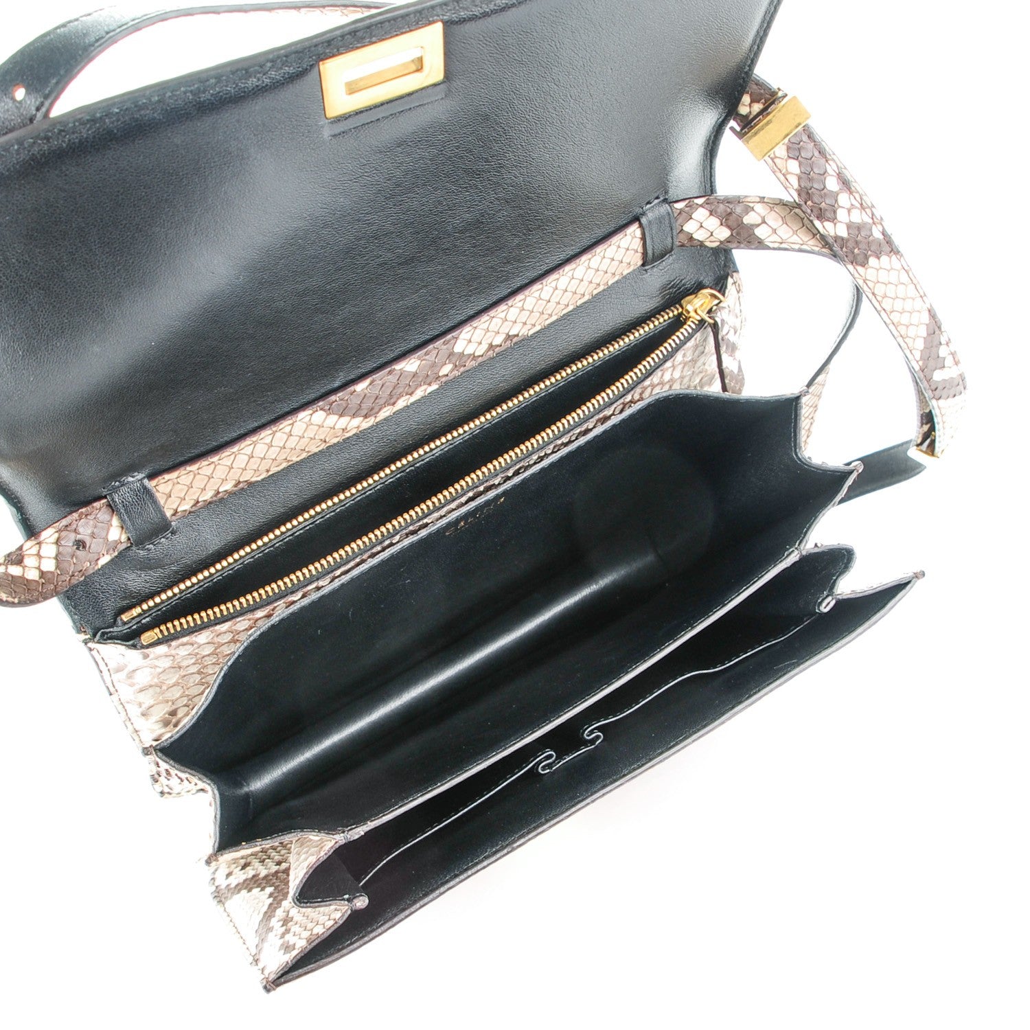 Celine Python Medium Classic Box Flap Bag Natural 5 of 7