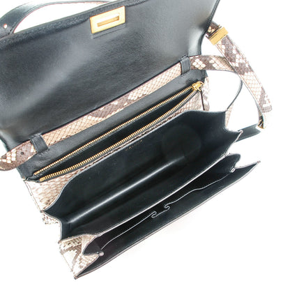 Celine Python Medium Classic Box Flap Bag Natural 5 of 7