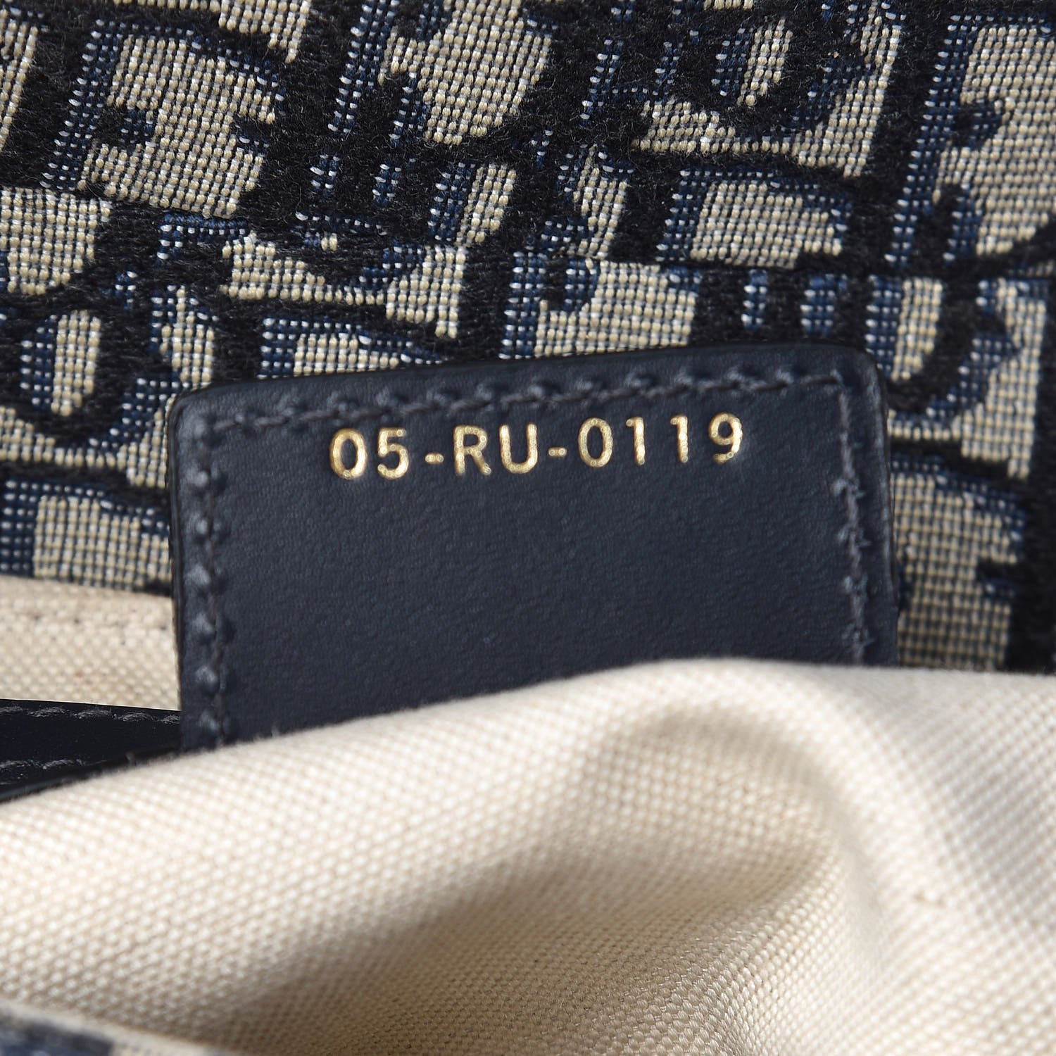 Christian Dior Oblique Saddle Bag Blue 7 of 11