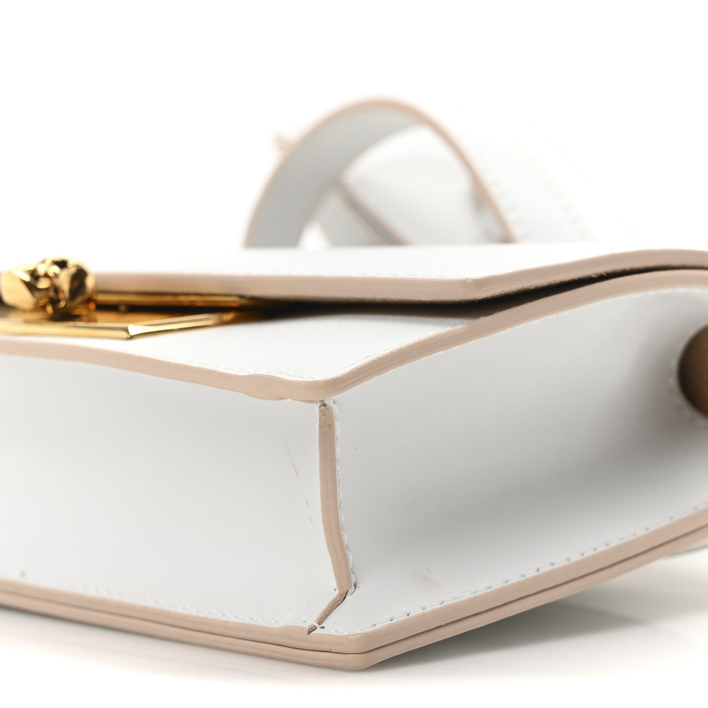Calfskin Skull Lock Mini Crossbody Bag